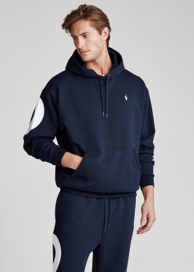 Men's Polo Ralph Lauren Logo Double-Knit Hoodies | 804529TRG